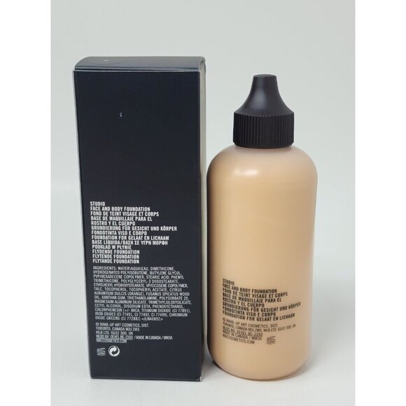 New MAC Studio Face & Body Foundation N3 Jumbo Size 120 ml / 4.0 oz - Picture 2 of 3